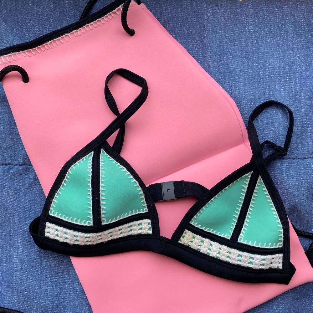 Triangl Swimsuit Top and Bag